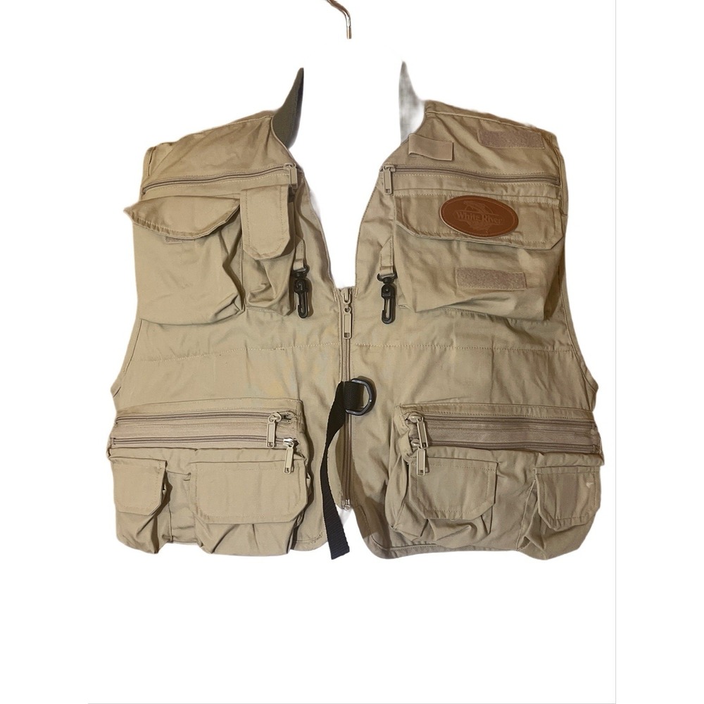 White River Fly Shop Fishing Vest Mens Size XL Fly Fishing Multiple Pockets